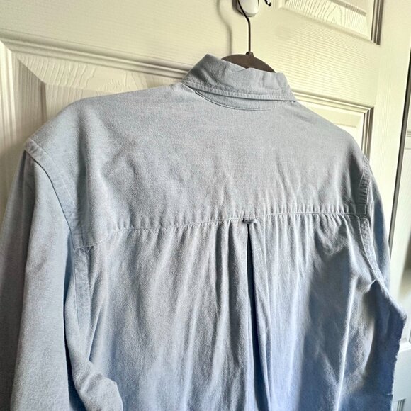 Vintage Ruff Hewn Men's Medium DIY Derby Horse Race Embroidered Denim Shirt - Picture 8 of 9